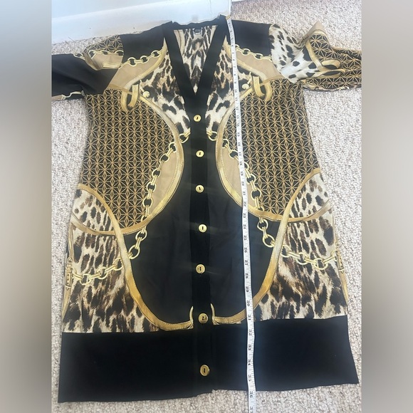 Black Label Brown and Black Print Women's Sweater size 2 - Picture 8 of 9